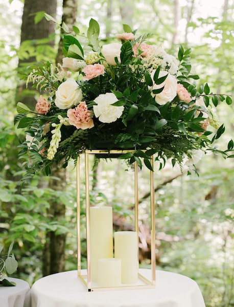 floral arrangement on a table